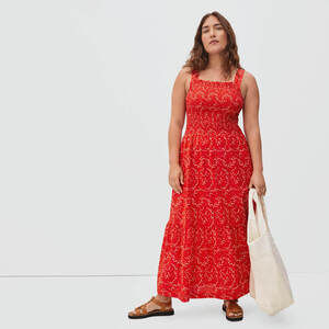 Everlane The Smock Dress Red Base - Size M